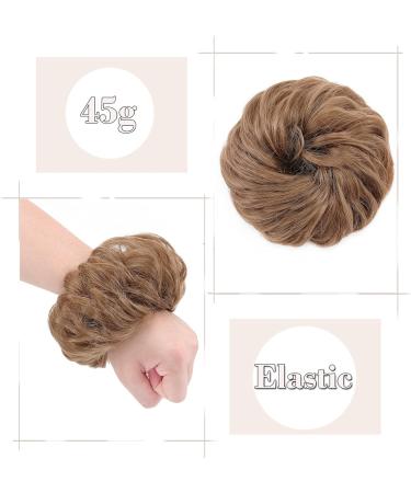 Thick Synthetic Hair Bun Extension - Coffee Brown & Sandy Brown Hairpiece for Women - 45g - Buy Online on GoSupps.com
