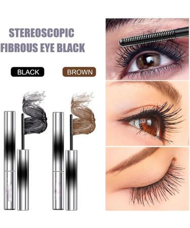 Noir Iron Wand Mascara 3D Curling Eyelash Iron Mascara Iron Wand Mascara Metal Wand Mascara Metal Wand Waterproof Mascara Lengthen Eyelashes Long Lasting No Flaking No Clumping Waterproof - Buy Online on GoSupps.com