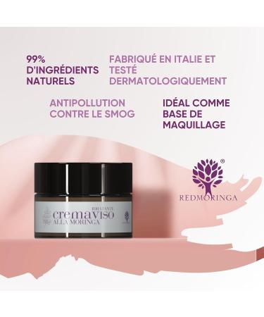 RedMoringa Anti-Wrinkle Face Cream with Hyaluronic Acid Moringa and Ceramides for Women and Men Anti-Aging and Anti-Pollution Effect for Combination Skin - 99% Natural - 50 ml - Made in Italy - Buy Online on GoSupps.com
