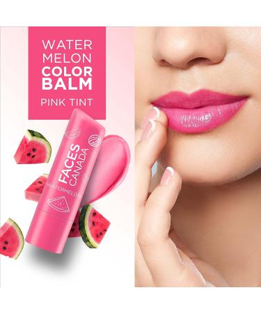 Color Lip Balm - Watermelon 02 | Pink Tint 12HR Moisture SPF 15 Hydrating Shea Butter & Vitamin C & E | 4.5g for Dry Chapped Lips - Buy Online on GoSupps.com