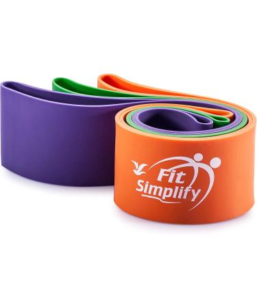 Fit Simplify Pro Series Resistance Loop Exercise Bands - Set of 3 for Full-Body Workouts | International Shipping Available - Buy Online on GoSupps.com