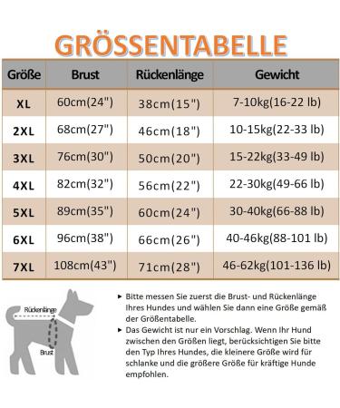 Axcimond Dog Recovery Suit for Dogs - Long-Sleeved Post-Op Body Protection for Bitches & Males - 7XL Navy - Ideal Alternative to Neck Collars - Buy Online on GoSupps.com