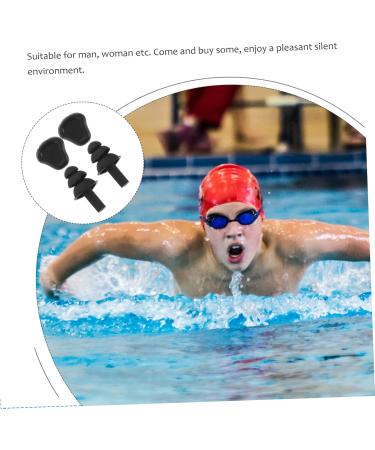 FRCOLOR Silicone Earbuds for Swimming & Sleeping - Noise Reducing Waterproof Travel-Friendly | 2 Pairs Light Grey - Buy Online on GoSupps.com