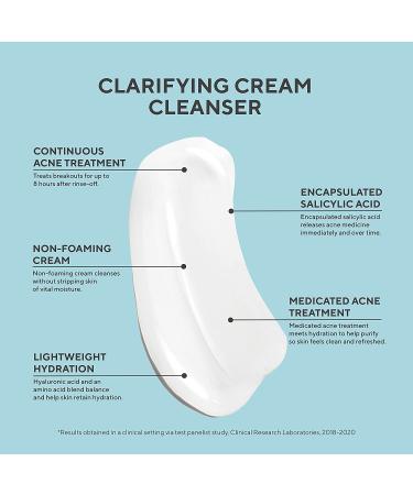 Murad Acne Control Clarifying Cream Cleanser - Salicylic Acid Anti-Aging Face Wash - 6.75 Fl Oz - Buy Online on GoSupps.com