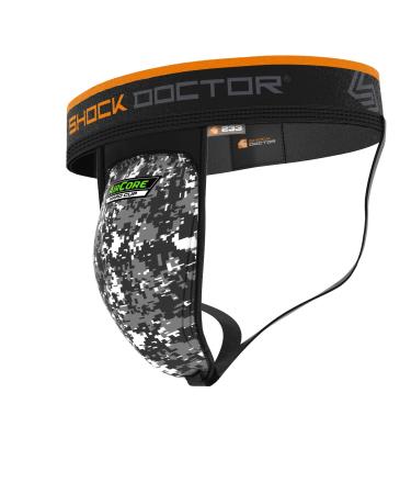 Shock Doctor Athletic Supporter Jock w/ Aircore Protective Cup, Youth & Adult MENS- Small HARD CUP