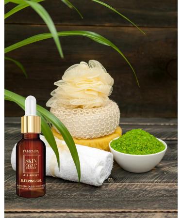 FLOSLEK Overnight Face Argan Oil | 30 ml | Contains 11 Oils & Vitamin E | Nourishes Regenerates & Smooths | Against Premature Ageing | Vitamin Booster | Sleeping Effect Technology for all Skin Types - Buy Online on GoSupps.com