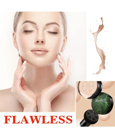 Mushroom Head Air Cushion CC Cream Foundation Moisturizing BB Cream Foundation Makeup Long Lasting CC Cream Liquid Foundation Matte Concealer Foundation Suitable for All Skin Types(Ivory 02) Ivory 01 - Buy Online on GoSupps.com