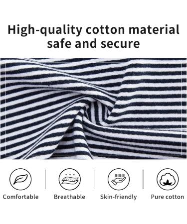 Baby Boys 3pcs Cotton Romper Outfit Set with Hat, Blue, 0-3 Months - Buy Online on GoSupps.com