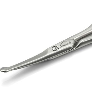 Mont Bleu Curved Carbon Steel Ear & Nose Hair Scissors 9 cm/3 - Made in Italy - Buy Online on GoSupps.com