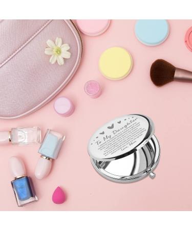 PLITI Daughter Compact Mirror from Mom/Dad | Graduation Inspirational Gift - Buy Online on GoSupps.com
