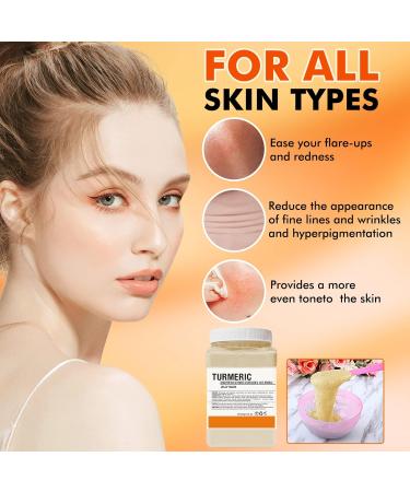 Poztl Jelly Mask Powder - Turmeric Anti-Fold Acne Gel Face Mask | Professional DIY Hydro-Facial Mask for Fine Lines & Uneven Skin Tone - 23 fl oz - Buy Online on GoSupps.com