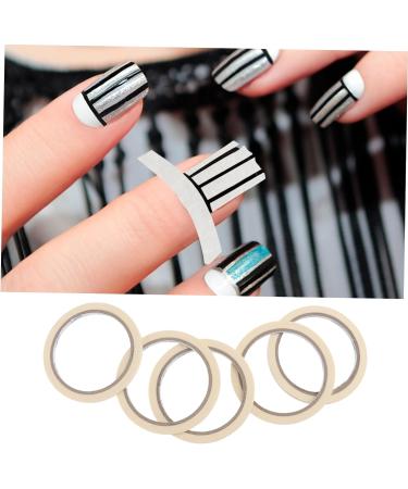 Healeved Nail Tool 5pcs Professional Masking Tape Nail Striping Tape Nail Glue Tape Nail Tips Tape Line Nail Art Nails Stickers Manicure Tape Striping Tape Line Nail Tape Tool Stripping As Shown medium - Buy Online on GoSupps.com