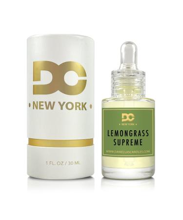Daniella's Candles Lemongrass Supreme Scent Oil, Premium Grade Fragrance Oil for Aroma Diffuser, Bath and Body Products, Incense, Soap Candle Making, Long Lasting - 30ml/1oz lemongrass Supreme 3.4 Fl Oz (Pack of 1)