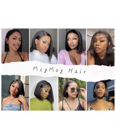 Bob Wig Human Hair Straight Lace Front 10 Pre Plucked 13x4 HD Frontal Glueless 180% Density - Natural Color for Black Women - Buy Online on GoSupps.com