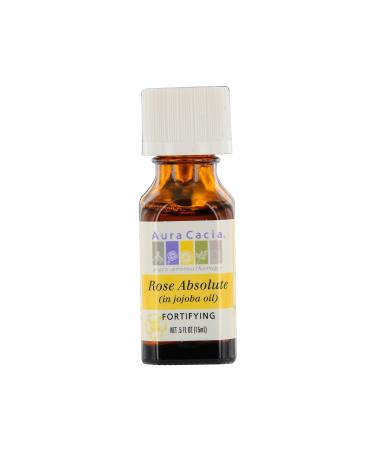 Aura Cacia Prec Ess Rose Abs Jojoba .5 Fz