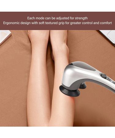 Handheld Back Massager - Comfortable Double Node Shiatsu Massager for Deep Tissue Relief | Perfect for Shoulders Legs & Feet | International Shipping Available - Buy Online on GoSupps.com
