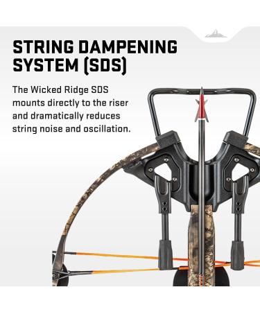Wicked Ridge String Dampening System - Reduces String Noise & Oscillation - Compatible with Invader 400, X4, Rampage 360, Blackhawk 360, Warrior Ultra-Lite, Ranger X2, Raider 400 - Shop Now! - Buy Online on GoSupps.com