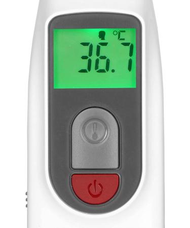 Alecto BC38 Contactless Infrared Thermometer - Baby & Adult Forehead Thermometer - Surface & Liquid Measurement - Easy to Use - White/Red - Buy Online on GoSupps.com