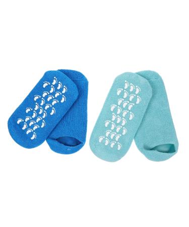 FRCOLOR 2 Pairs Gel Socks Lotion Socks Foot Spa Socks Reusable Moisturising Socks Foot Care Item in My Cart Heel Softener Socks Foot Covers