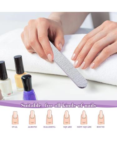200 Pcs Professional Double-Sided Nail Files Bulk | 100/180 Grit Emery Boards for Acrylic Nails | Perfect for Home and Salon Manicures - Buy Online on GoSupps.com