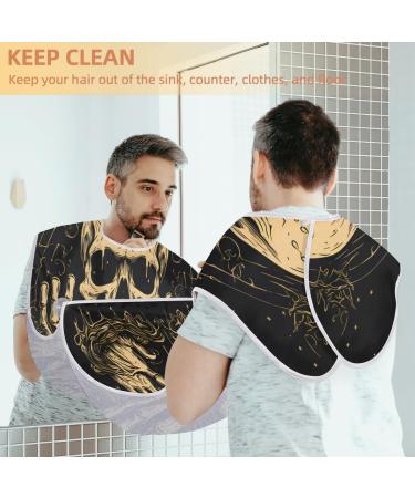 Cute Elephant Pink Heart Beard Bib Apron | Beard Hair Catcher for Men | Perfect Gifts for Dad Husband | Fathers Day Anniversary Christmas | 2 Suction Cups Included - Buy Online on GoSupps.com
