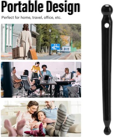 Black Ceramic Acupuncture Pen - Deep Tissue Massager for Athletes | Perfect for Travel | International Shipping - Buy Online on GoSupps.com