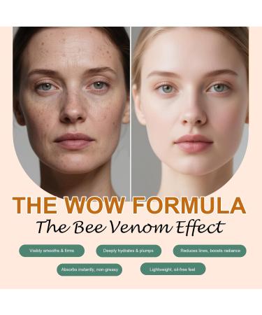  Probuk Bee Venom Anti Wrinkle Cream for Face and Neck - Firming Moisturizer with Natural Ingredients - Anti-Aging Cream for All Skin Types - 2 x 20g - Buy Online on GoSupps.com