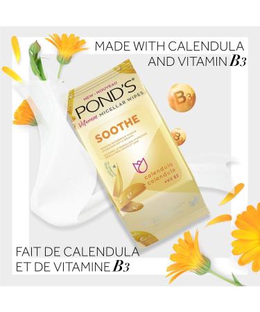 Pond's Face Ponds Soothe Facial Wipes 25 Count - Buy Online on GoSupps.com