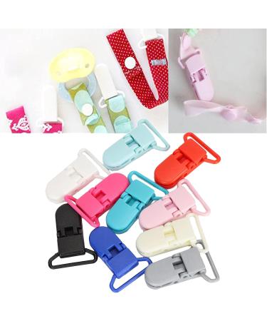 10PCS Pacifier Clips Holder - Durable Plastic Dummy Clips for Baby Blankets & Binky Accessories - PSPSOP - Buy Online on GoSupps.com