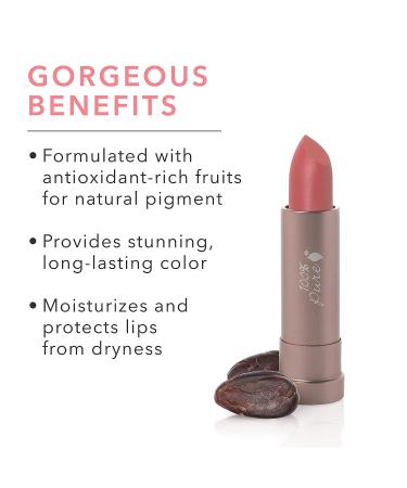 100% Pure Cocoa Butter Matte Lipstick - Long-Lasting Moisturizing Lip Color for All Skin Tones - Vegan Fruit Pigmented Pink Canyon (Dusty Pink) - 0.15 oz - Buy Online on GoSupps.com
