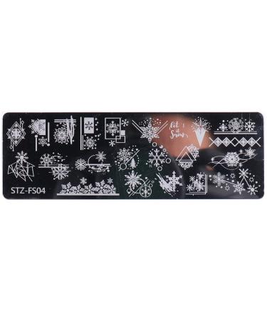 Nail art for women and girls nail stamp plate different patterns clear engraved rustproof polish pressure flowers nail art stamp for girls nail stamps