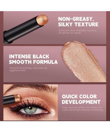  G n rique Eyeshadow Pencil - Cream Eyeshadow Stick | 6x Eye Color Pencils | Long-Lasting Matte Shimmer Pencil | Easy-to-Use Eyeshadow Primer - Buy Online on GoSupps.com