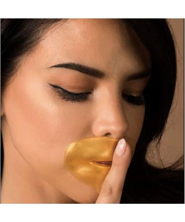 Gold Lip Mask x10 Collagen Hyaluronic Plumping Moisturising Soothing - Buy Online on GoSupps.com