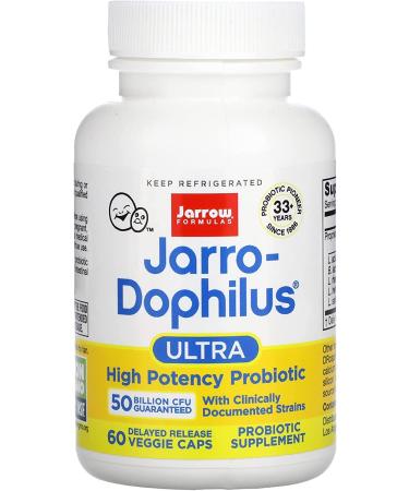 Jarrow Formulas Jarro-Dophilus Ultra 50 Billion 60 Veggie Caps - Probiotics for Digestive Health - Buy Online on GoSupps.com