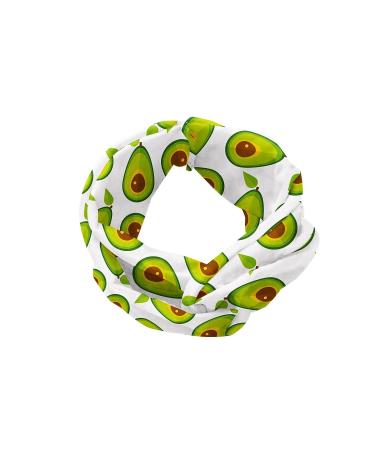 Lunarable Avocado Headband Set of 2 - Sliced Healthy Fruits Pattern Hair Bands for Women - M-L Lime Green White Brown - Buy Online on GoSupps.com