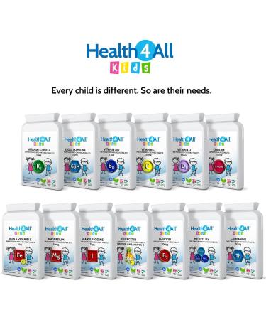 Health4All Kids Magnesium Chewable Tablets - Vegan Citrate Sleep Aid for Anxiety, Sleep, and Ticks - 180 Count - Buy Online on GoSupps.com