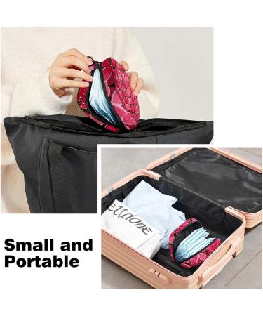 Menstrual Bag with Zipper | Cherry Blossom Ladies Napkin & Tampon Pouch for Women & Girls - Stylish & Functional - Buy Online on GoSupps.com