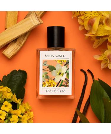 The 7 Virtues Santal Vanille Eau de Parfum 1.7 oz Natural Ingredients Perfume - Buy Online on GoSupps.com