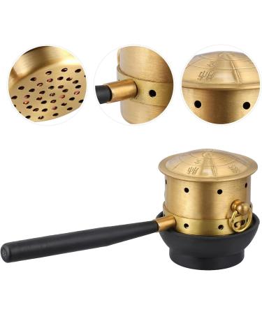 Faruta Moxa Cone Burner - Copper Moxa Stick Holder with Handle for Moxibustion Therapy - Healing Box & Tools for Back Leg Belly Waist - Buy Online on GoSupps.com