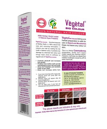 Shop Vegetal Bio Colour Dark Brown 25g - Natural Hair Dye for Vibrant Long-Lasting Color | International Shipping Available - Buy Online on GoSupps.com
