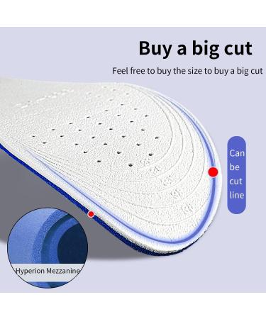 Memory Foam Invisible Height Increase Insoles - Breathable Orthopedic Shock Absorption Pads (EU43-44 A1.5cm) - Improve Comfort & Style - Buy Online on GoSupps.com