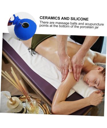 Lurrose Moxibustion Pot & Gua Sha Tool - Moxa Gel Holder & Massage Roller for Pain Relief | International Shipping Available - Buy Online on GoSupps.com