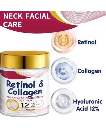 Retinol Face Cream with Hyaluronic Acid Neck Firming Serum Moisturizer Retinol & Collagen Neck Facial Care Cream Day & Night Anti Wrinkle Moisturizer for All Skin Types 3.52 Fl Oz - Buy Online on GoSupps.com