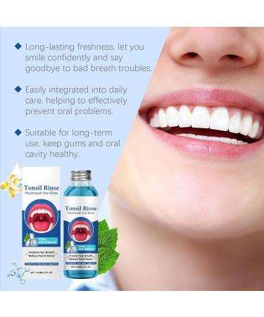 Bain de Bouche Oral l'Huile de Coco Naturel Huile De Menthe Poivr e Pour Blanchir Les Dents Bouche l'Huile de Noix de Coco et de Menthe Poivr e 120ML 1PC - Buy Online on GoSupps.com