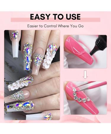 Makartt Nail Rhinestone Glue Gel Kit 15g - Super Adhesive Gel for Nail Crystals & Rhinestones - Buy Online on GoSupps.com