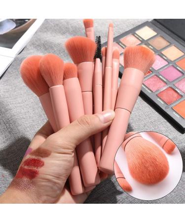 10PCS Pink Wooden Cosmetic Brush Set - Foundation Eyebrow & Eyeshadow Brushes for Flawless Makeup - Buy Online on GoSupps.com