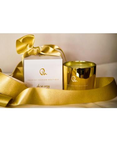 Buy Oh So Cozy Gold Luxe Scented Candle - Handmade Natural Soy Wax 70 Hour Burn | Ideal Gift for Home Decor | Eco-Friendly Aromatherapy - Ship Internationally - Buy Online on GoSupps.com