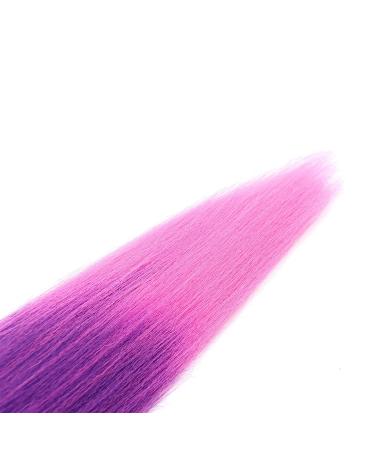 20 Inch Ombre Pre-Stretched Braiding Hair - 8 Packs - #1BPurplePink - Easy Twist & Crochet | Soft Yaki Texture - Buy Online on GoSupps.com