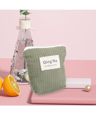 Lurrose Women's Cotton Bandage Bags | Washable Menstrual Hygiene Storage Organizer | First Period Pocket - Green - Buy Online on GoSupps.com