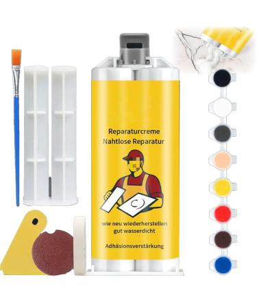 Multifunctional Tile Stone Crack Repair Kit Tile Granite and Marble Repair Kit Granite Repair Kit for Chips Tile and Ceramic Glaze Repair Paste Ceramic Stone Tile Floor Crack Repair Kit (1pcs)